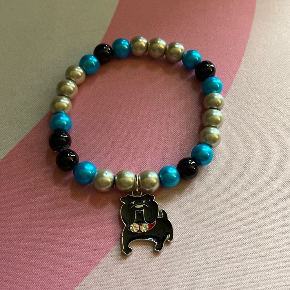 Super Cute Bulldog stretch Bracelet